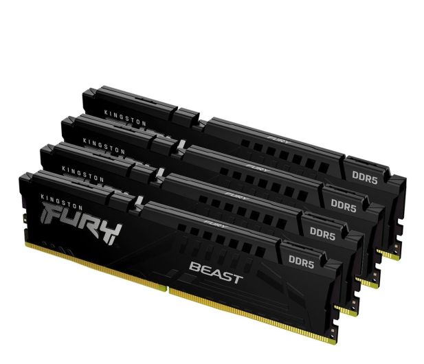 KINGSTON DDR5 Fury Beast 128GB(4*32GB)/5600 CL40 czarna KF556C40BBK4-128 - 1154636 - zdjęcie 2